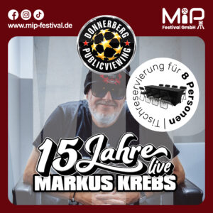 VIP-Tisch | Comedy – 13.06.26 – 15 Jahre Markus Krebs Live!