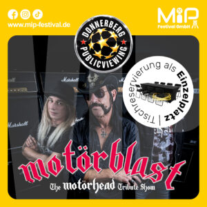VIP-Einzelplatz | Live-Musik – 03.07.26 – Motörhead Tribute Show (Motörblast)