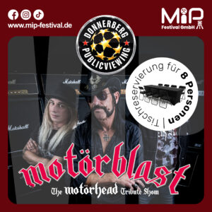 VIP-Tisch | Live-Musik – 03.07.26 – Motörhead Tribute Show (Motörblast)