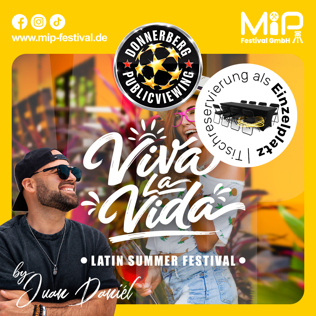 VIP-Einzelplatz | Live-Musik – 10.07.26 – Viva la Vida - Latin Summer Festival (Juan Daniél)